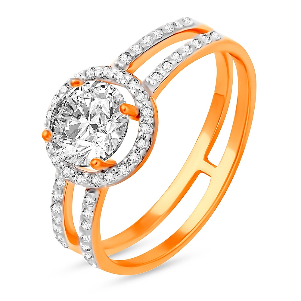 

Кольцо из серебра р. , 585Gold 701013154, фианит, 701013154