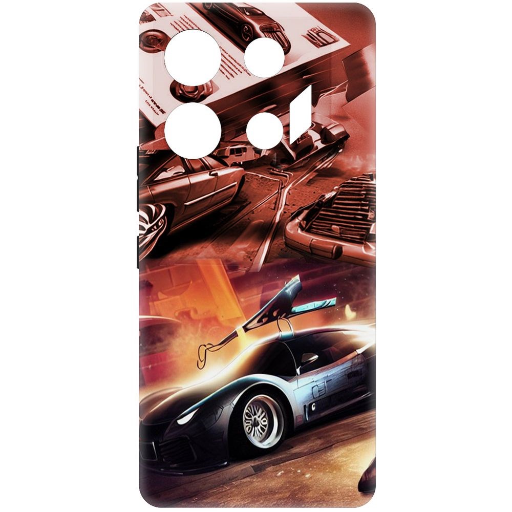 

Чехол-накладка Krutoff Soft Case Автодинамика для Infinix GT 10 Pro черный
