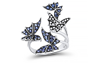 

Кольцо из серебра р. , VALTERA 105922, сапфир искусственный\фианит, 105922