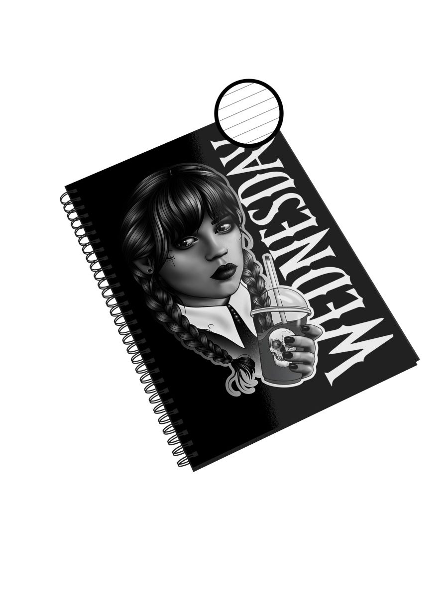 

Блокнот СувенирShop "Wednesday/Уэнсдэй/Венсдей" NP-SRWN14-A5/3 A5 48 листов в линейку