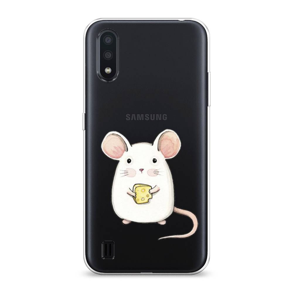 

Чехол Awog на Samsung Galaxy A01 "Мышка", Разноцветный, 29550-1