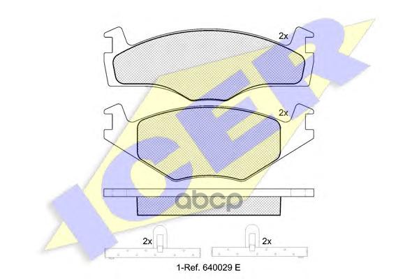 

Колодки Дисковые Передние Vw Polo 1.0I-1.9D 94-96 ICER 181048 181048