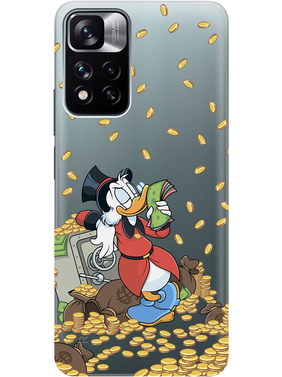 

Силиконовый чехол на Xiaomi Redmi Note 11 Pro+ 5G, Xiaomi 11i с принтом прозрачный 790919, Белый;красный;прозрачный, 741736471