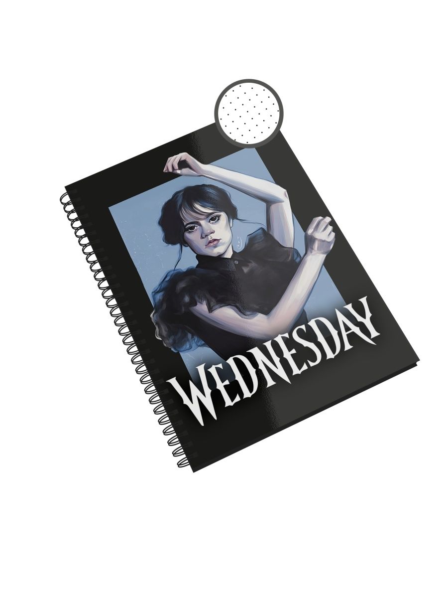 

Блокнот СувенирShop "Wednesday/Уэнсдэй/Венсдей" NP-SRWN16-A5/7 A5 48 листов в точку