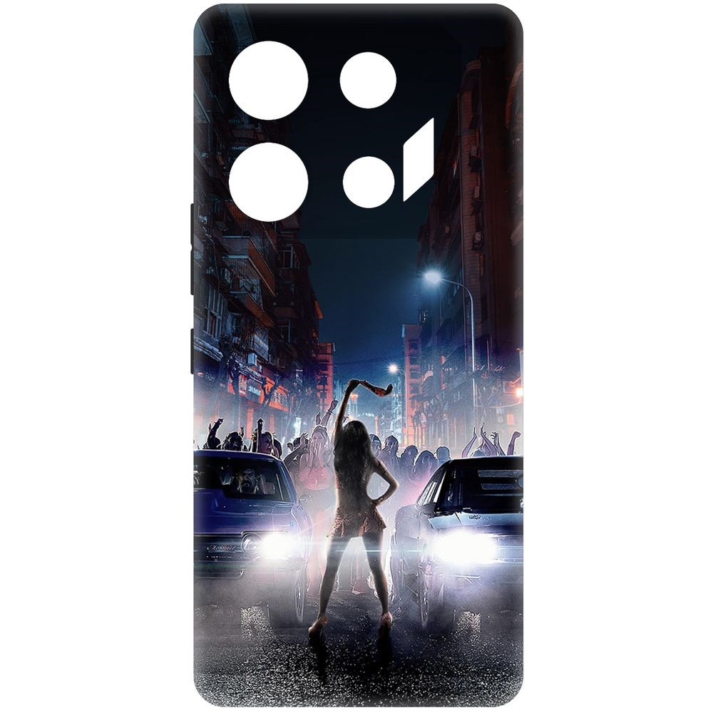 

Чехол-накладка Krutoff Soft Case Форсаж. Стритрейсинг для Infinix GT 10 Pro черный