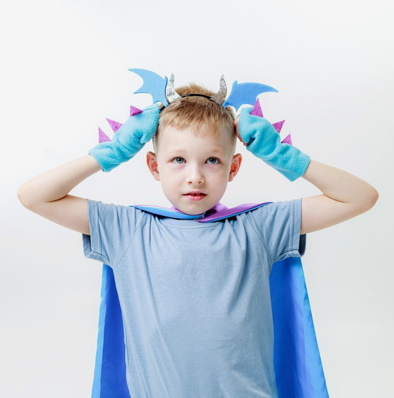 Карнавальный костюм Волшебная маска 9309509, синий, фиолетовый, 110 карнавальный плащ детский атлас фиолетовый длина 85 см