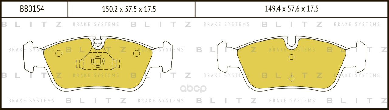 

Тормозные колодки BLITZ дисковые для BMW 1 E81, 1 E87, 3 E90 2004- bb0154