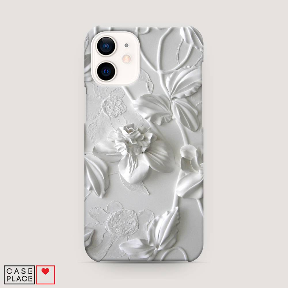 

Пластиковый чехол "Гипсовые цветы" на Apple iPhone 12 mini, 12620-5