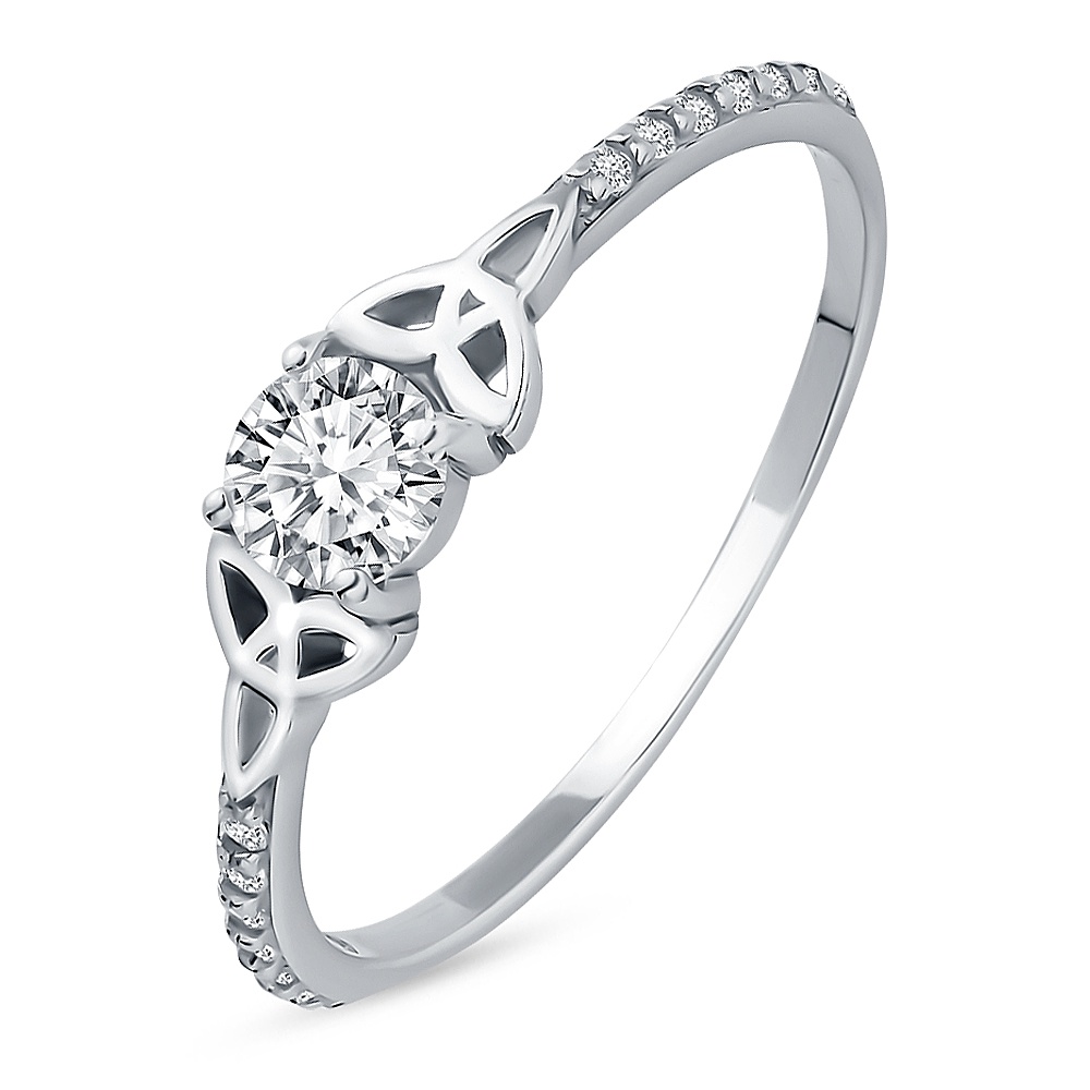 

Кольцо из серебра р.  585Gold 701013072, фианит, 701013072