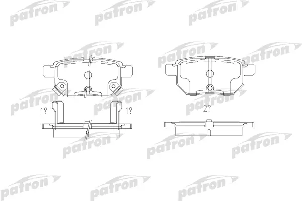 

Тормозные колодки PATRON дисковые pbp4042