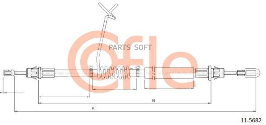 

Трос Стояночного Тормоза Ford: Transit Rwd Cab 07 1337/1115 Mm Cofle арт. 92.11.5682