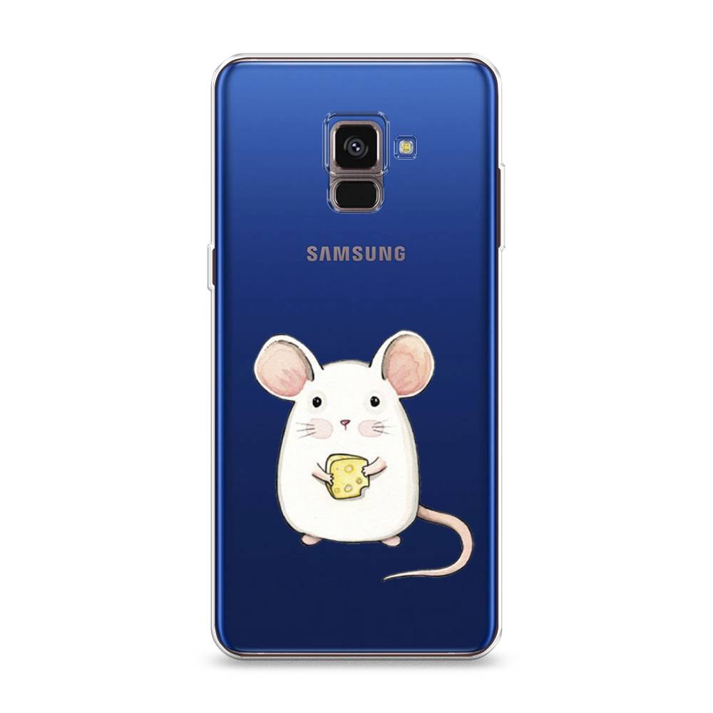 

Чехол Awog на Samsung Galaxy A8 2018 "Мышка", Разноцветный, 25450-1