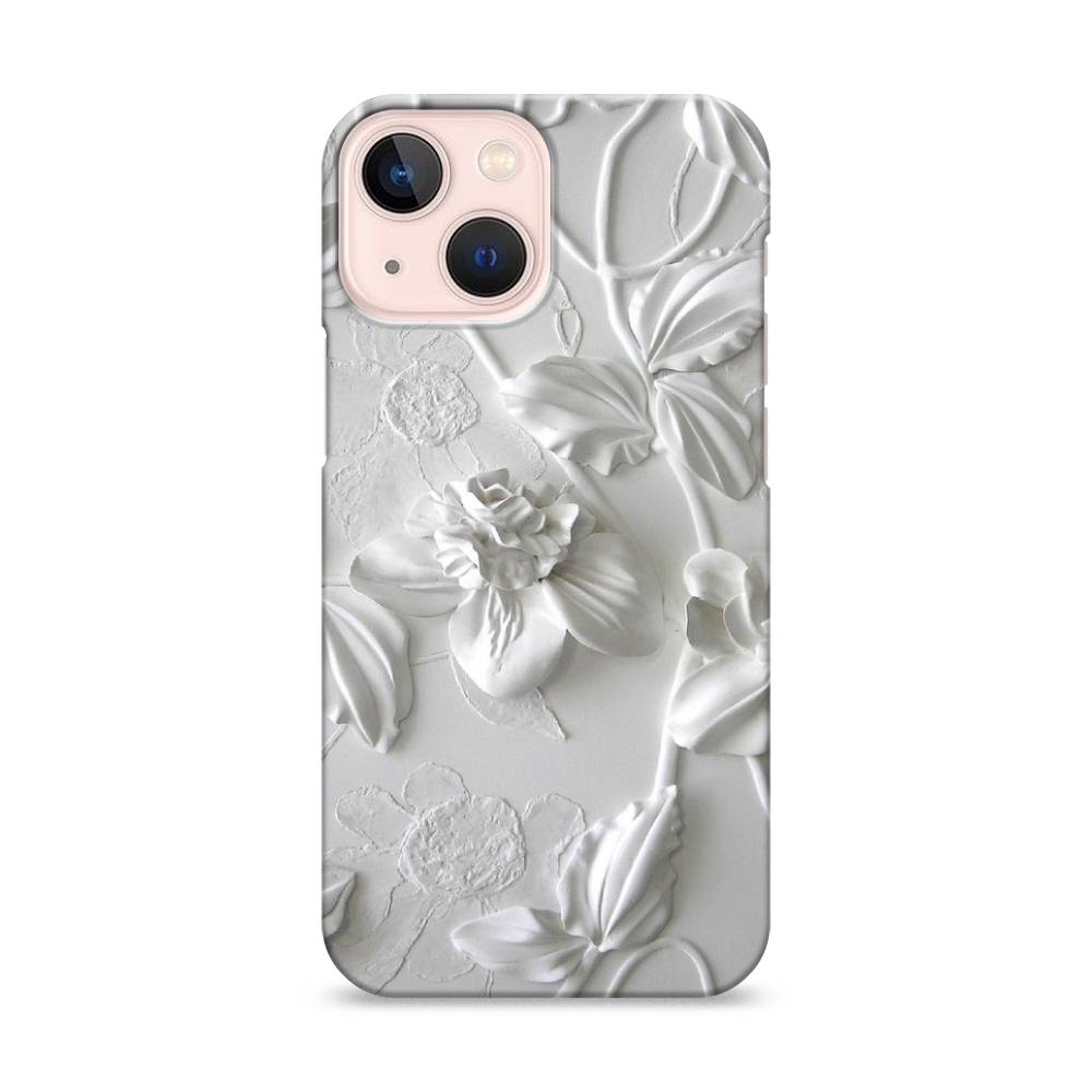 

Пластиковый чехол "Гипсовые цветы" на Apple iPhone 13 mini, 14120-5