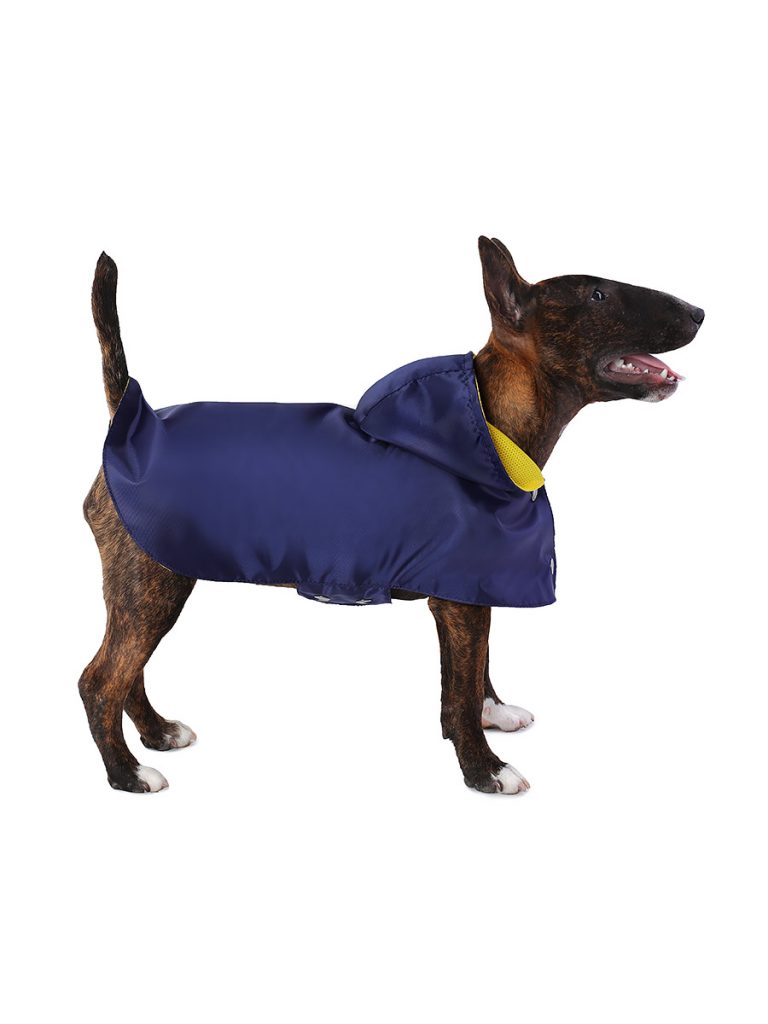 Дождевик для собак Монморанси Стиль, унисекс, темно-синий, М, длина спины 26 см