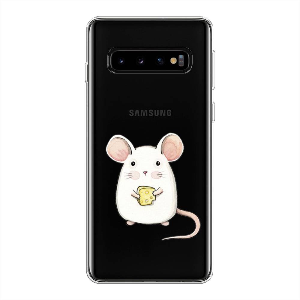 фото Силиконовый чехол "мышка" на samsung galaxy s10 + awog