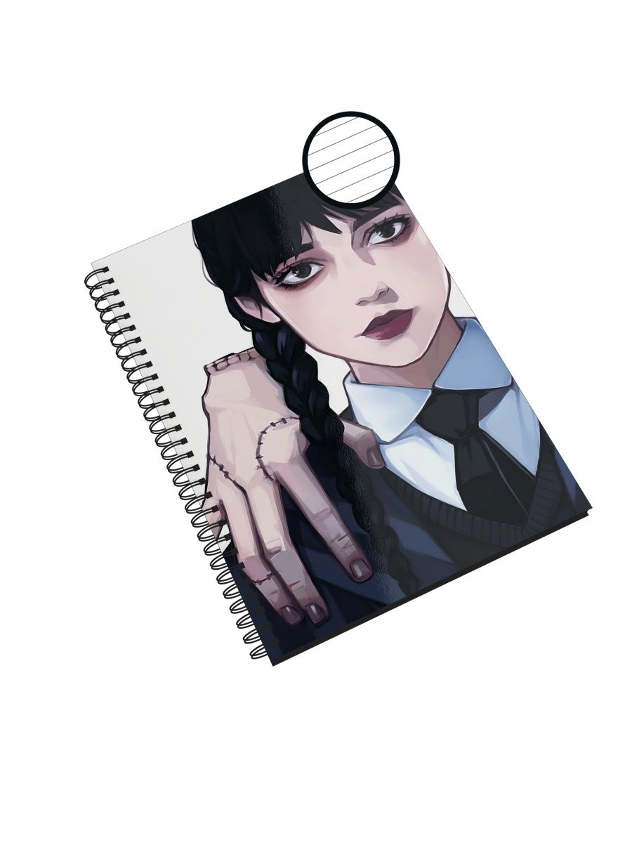 

Блокнот СувенирShop "Wednesday/Уэнсдэй/Венсдей" NP-SRWN11-A4/3 A4 48 листов в линейку