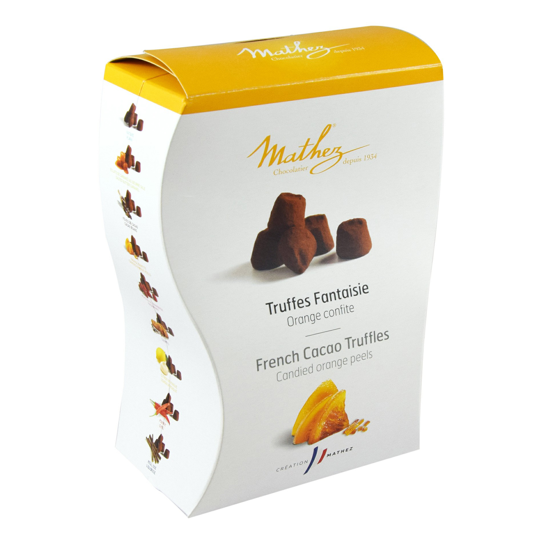 

Конфеты трюфели Chocolat Mathez Uno с апельсиновыми цукатами 250 г