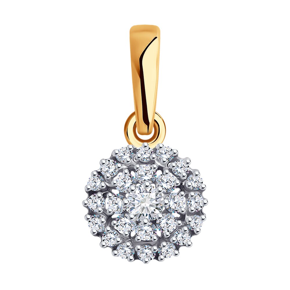 

Кулон из красного золота Diamant 51-130-01945-1, фианит, 51-130-01945-1