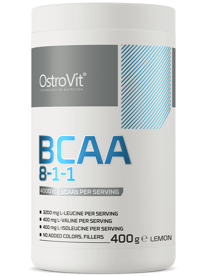 Незаменимые аминокислоты OstroVit BCAA 8:1:1 - 400 грамм, лимон