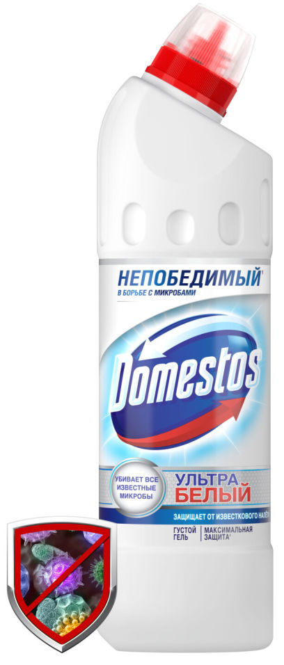 Средство для чистки унитаза Domestos Эксперт сила 7 Ультра Белый 500мл