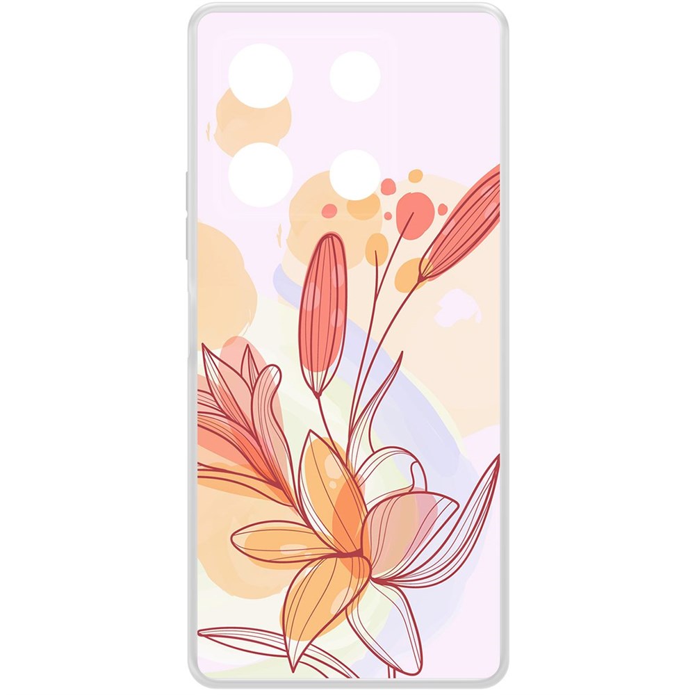 

Чехол-накладка Krutoff Clear Case Фантазия для Infinix Note 30 Pro, Прозрачный