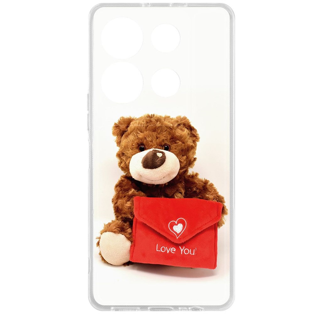 

Чехол-накладка Krutoff Clear Case Медвежонок тебя любит для INFINIX Note 30 VIP, Прозрачный