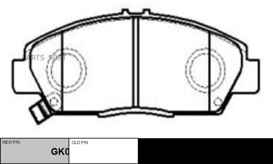 

Колодки Дисковые Перед Honda Accord/Prelude2 Ctr gk0363 Gk-0363