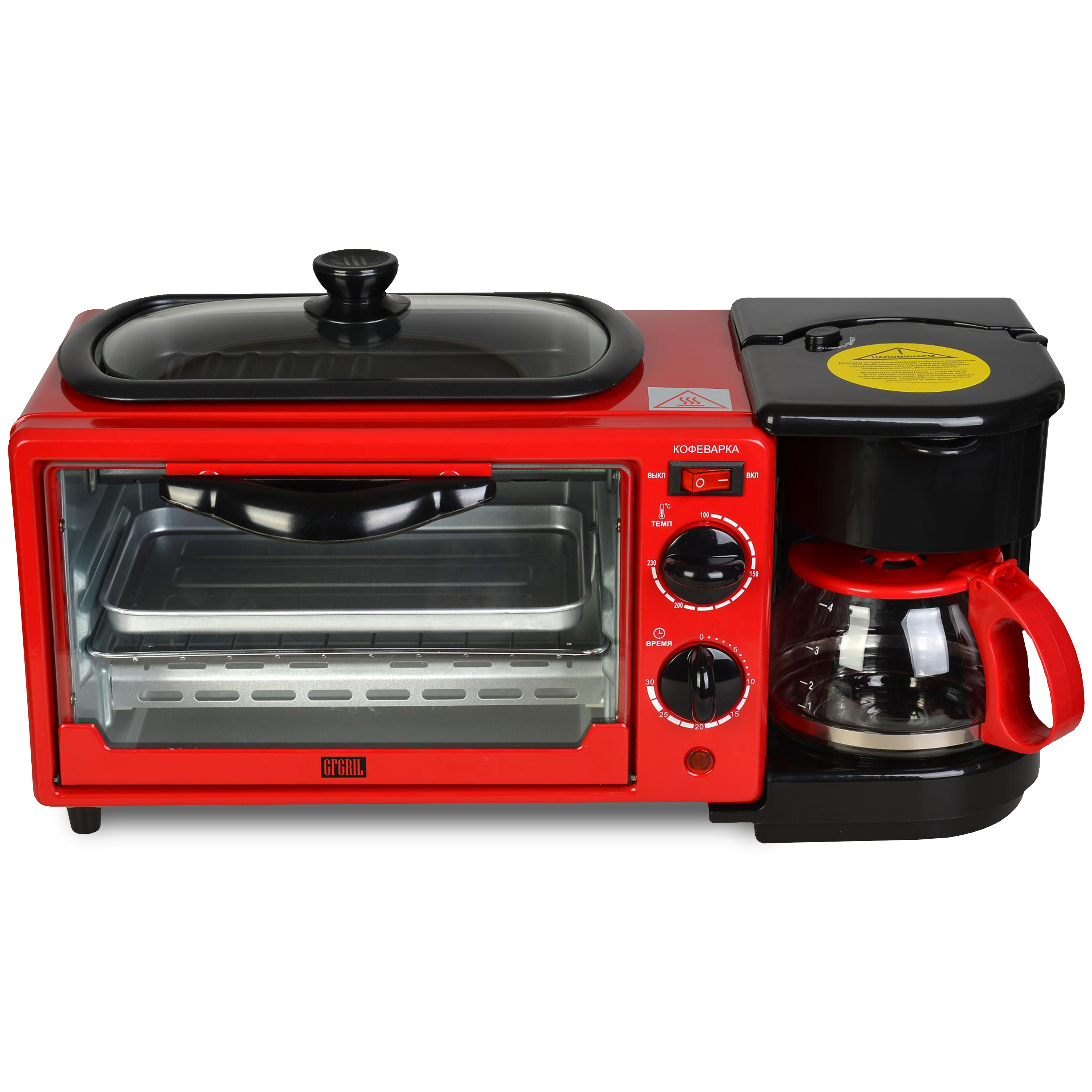 фото Мини-печь gfgril gfbb-7 breakfast bar red