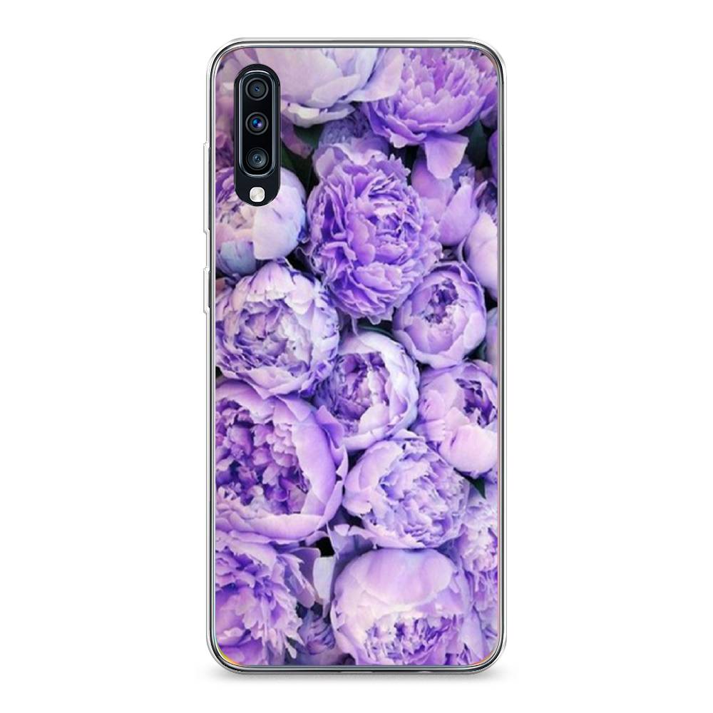 

Чехол Awog на Samsung Galaxy A70 "Пионы сиреневые", Разноцветный, 28150-8