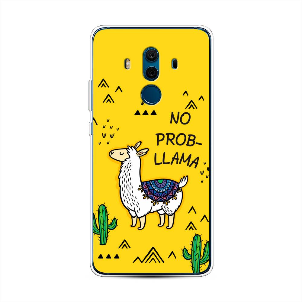 

Чехол Awog на Huawei Mate 10 Pro "No probLLama", Разноцветный, 63450-2