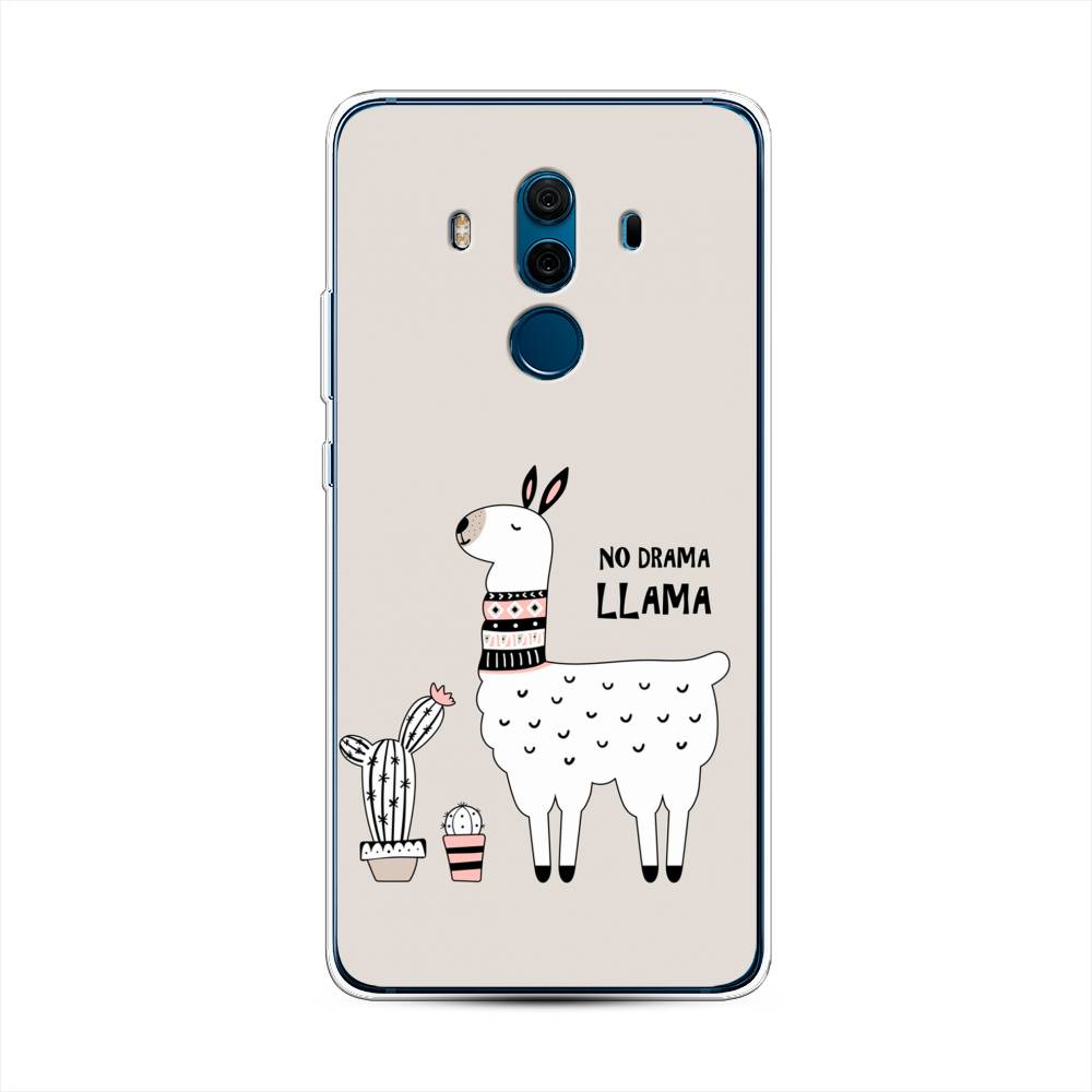 

Чехол Awog на Huawei Mate 10 Pro "No drama LLama", Разноцветный, 63450-2