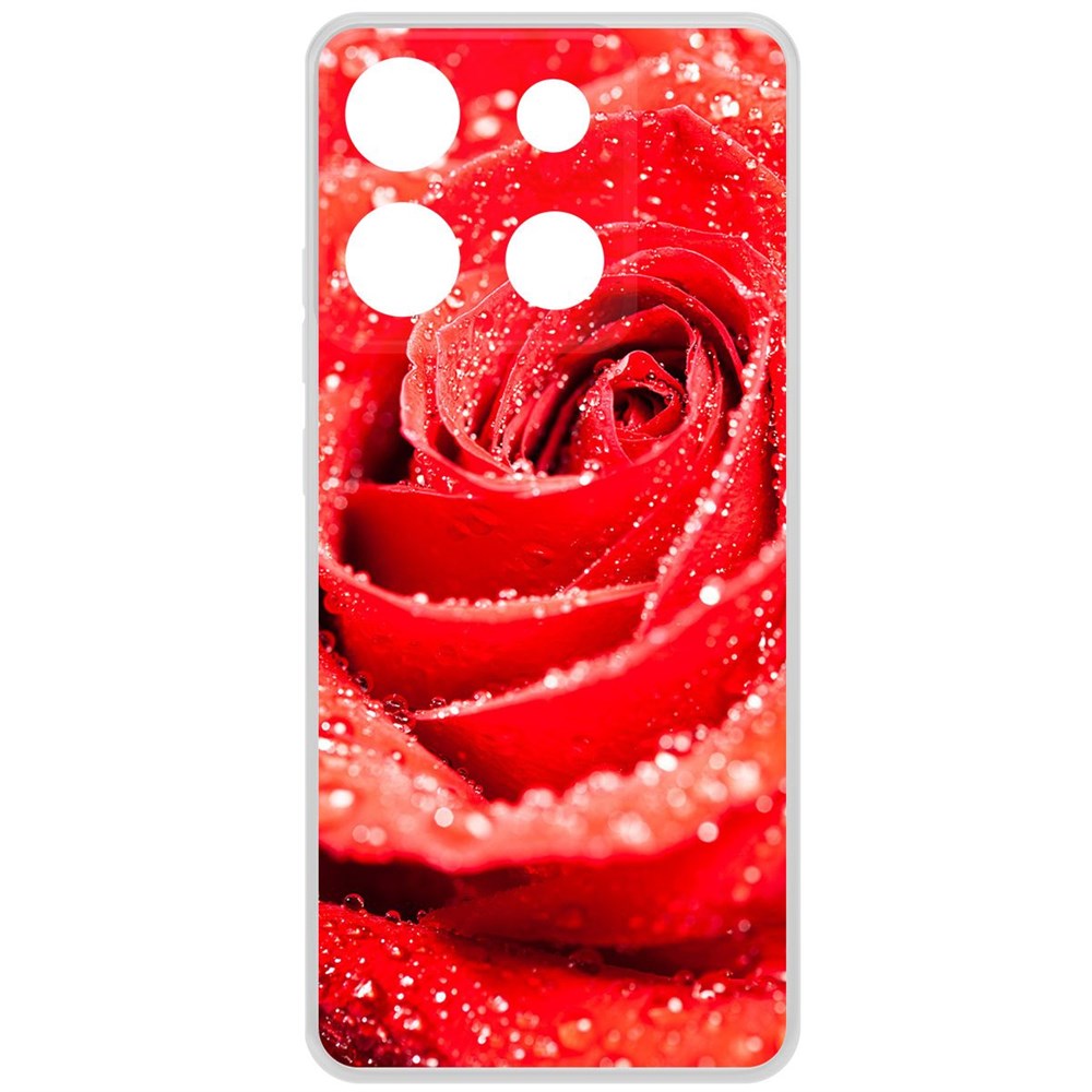 

Чехол-накладка Krutoff Clear Case Роза для Infinix Smart 7 Plus, Прозрачный
