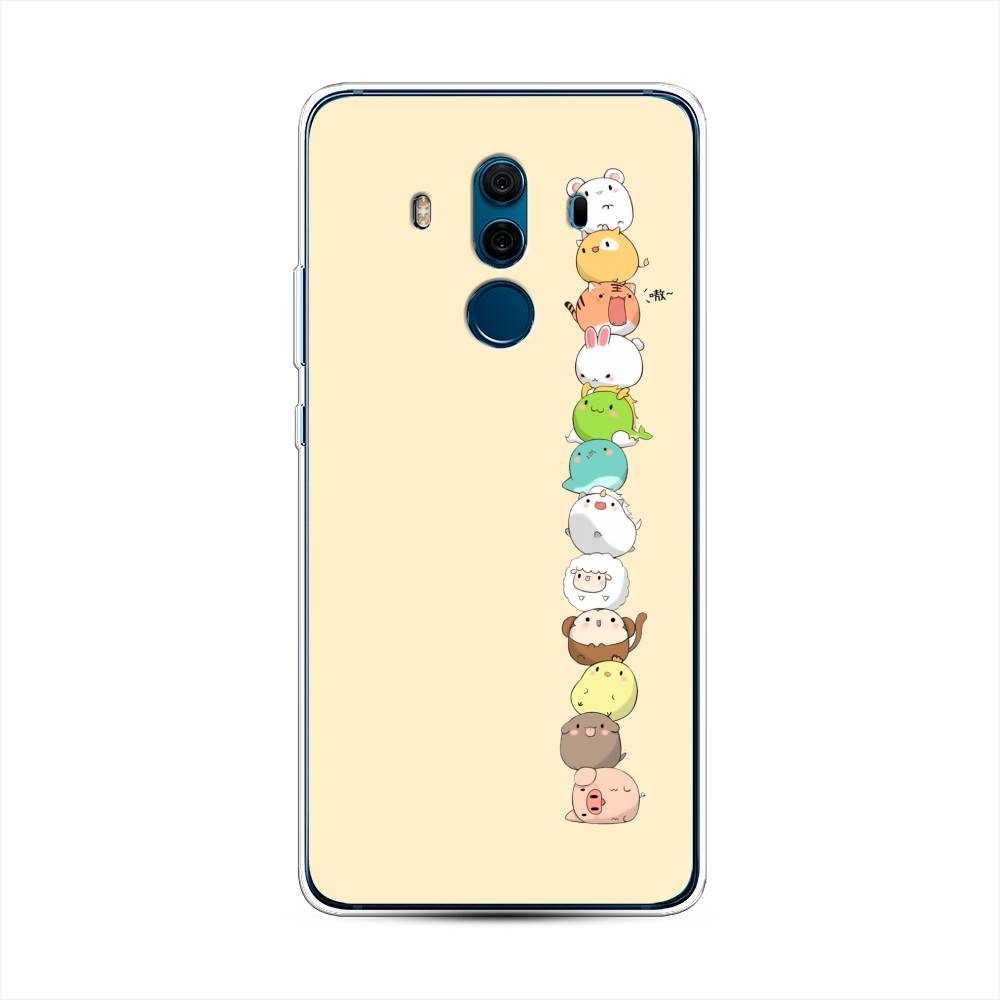 

Чехол Awog на Huawei Mate 10 Pro "Питомцы Чиби", Разноцветный, 63450-2