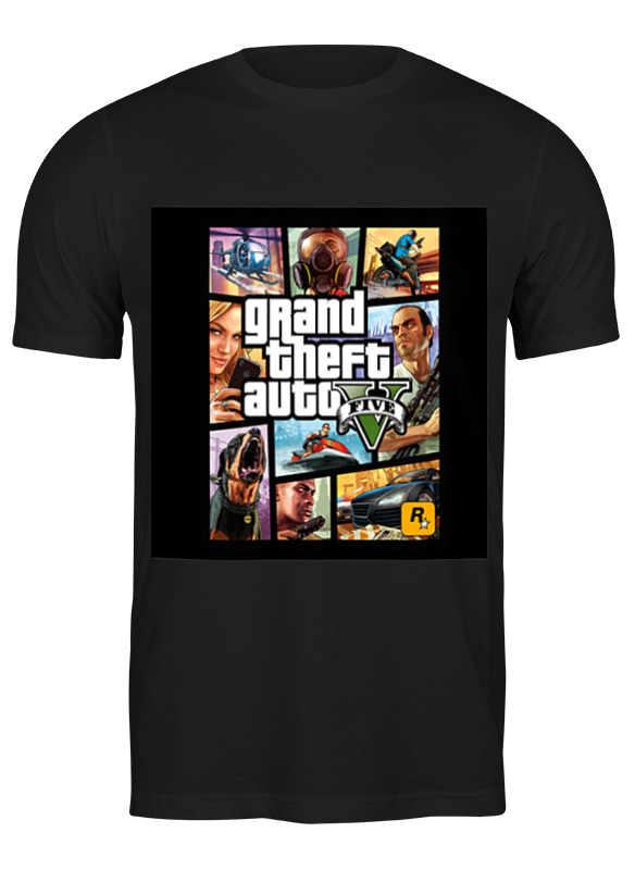 

Футболка мужская Printio Gta 5 черная L, Черный, Gta 5