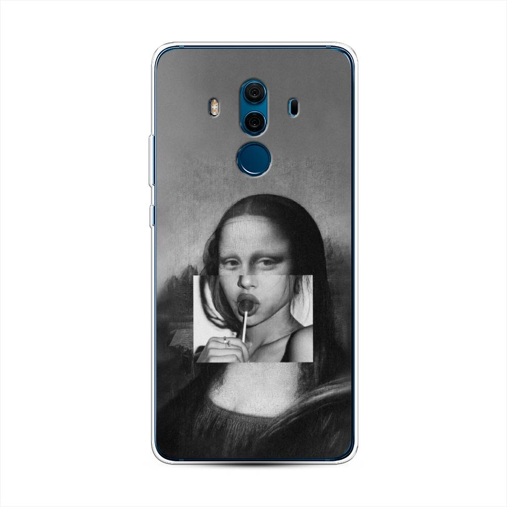

Чехол Awog на Huawei Mate 10 Pro "Mona Lisa sucking lollipop", Разноцветный, 63450-9