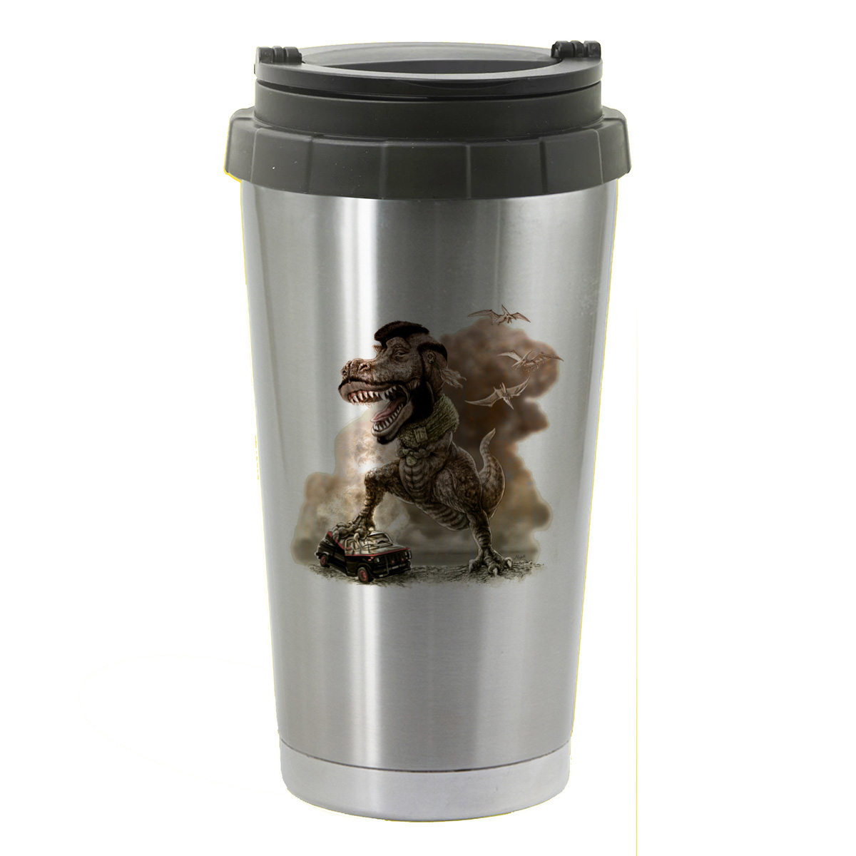 

Термостакан серый CoolPodarok Животные Динозавр