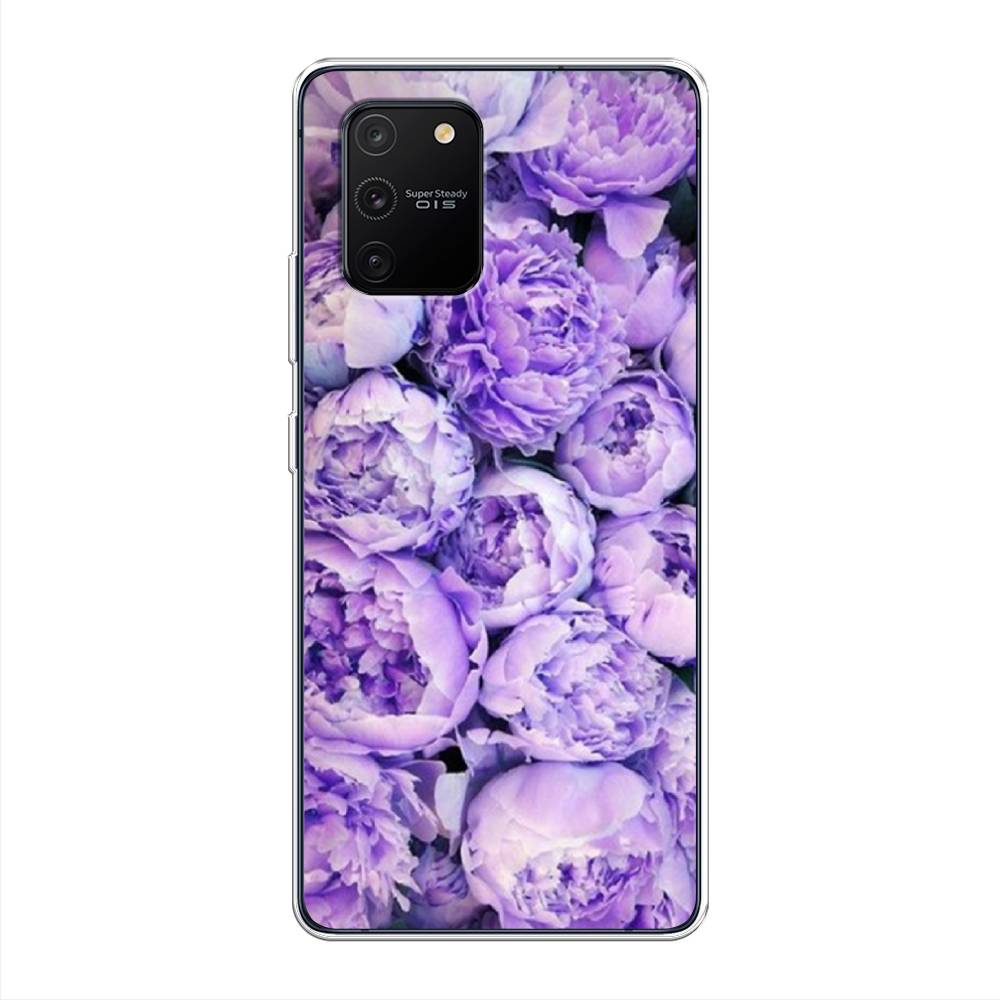 

Чехол Awog на Samsung Galaxy A91/S10 Lite "Пионы сиреневые", Разноцветный, 29950-8