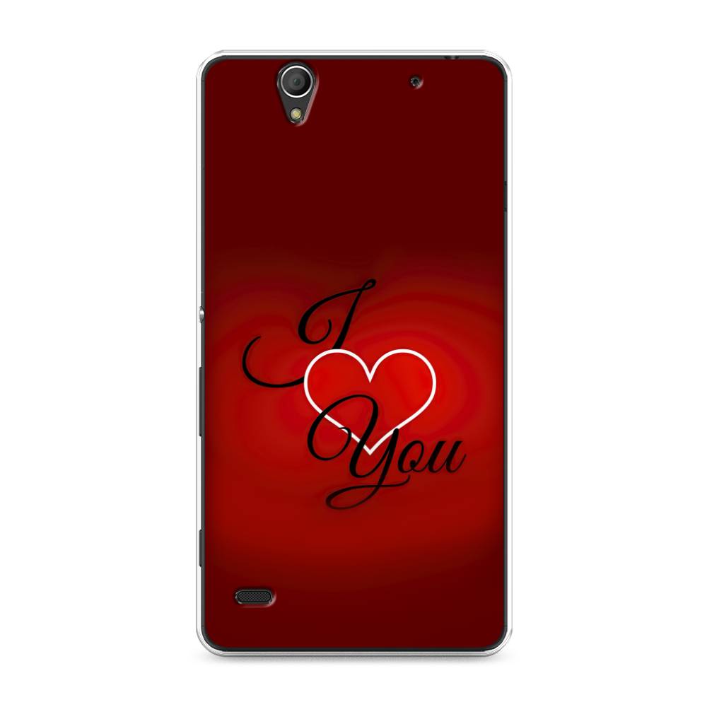 

Чехол Awog на Sony Xperia C4 "I love you 3", Разноцветный, 52650-6