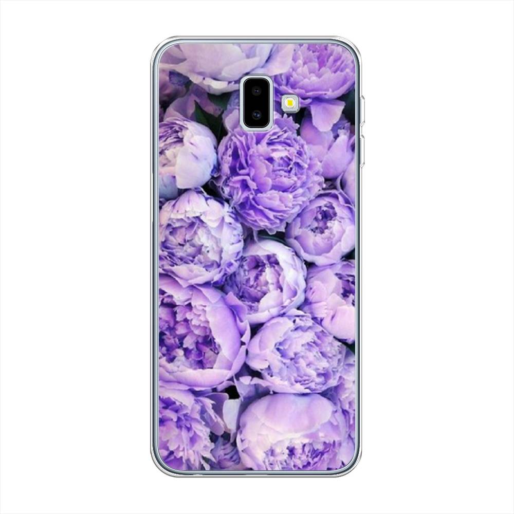 

Чехол Awog на Samsung Galaxy J6 Plus 2018 "Пионы сиреневые", Разноцветный, 26950-8
