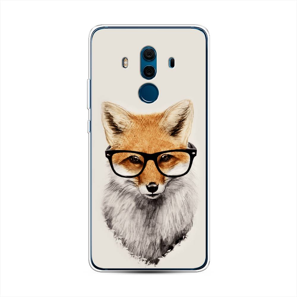

Чехол Awog на Huawei Mate 10 Pro "Лиса в очках", Разноцветный, 63450-10