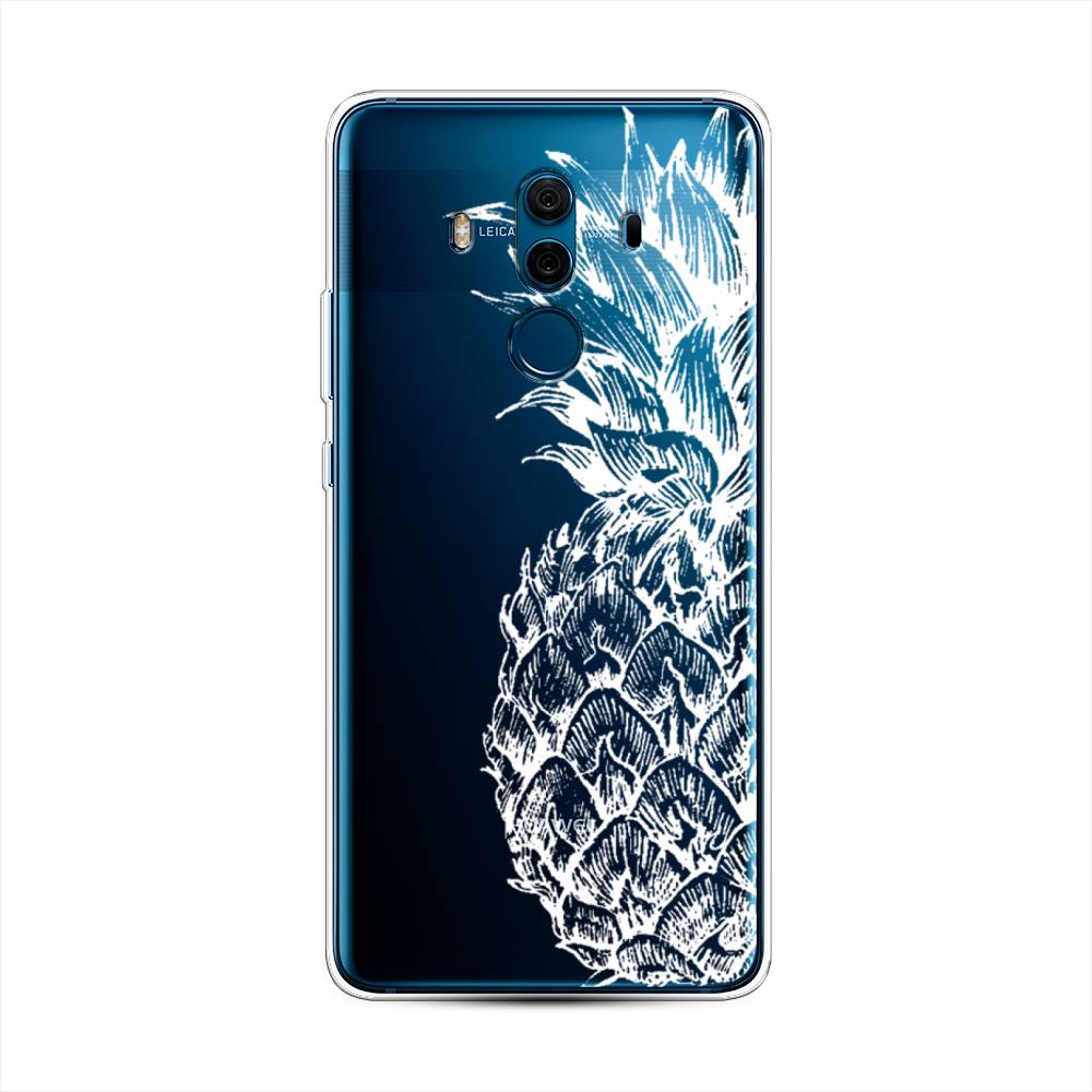

Чехол Awog на Huawei Mate 10 Pro "Ананас графика белая", Разноцветный, 63450-10