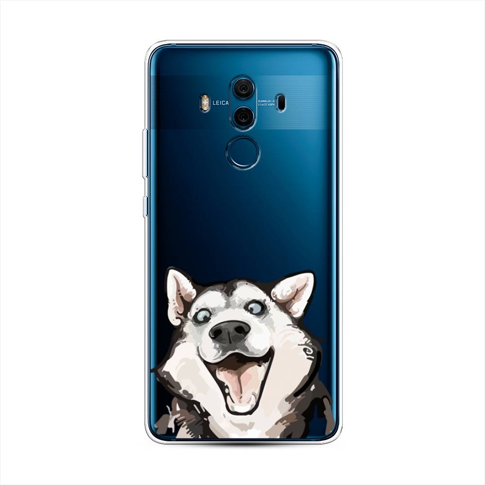 

Чехол Awog на Huawei Mate 10 Pro "Радостный хаски", Разноцветный, 63450-1