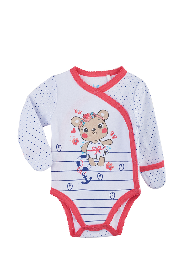 

Боди детское Kari baby SS20B01600502 белый р.80, SS20B01600502