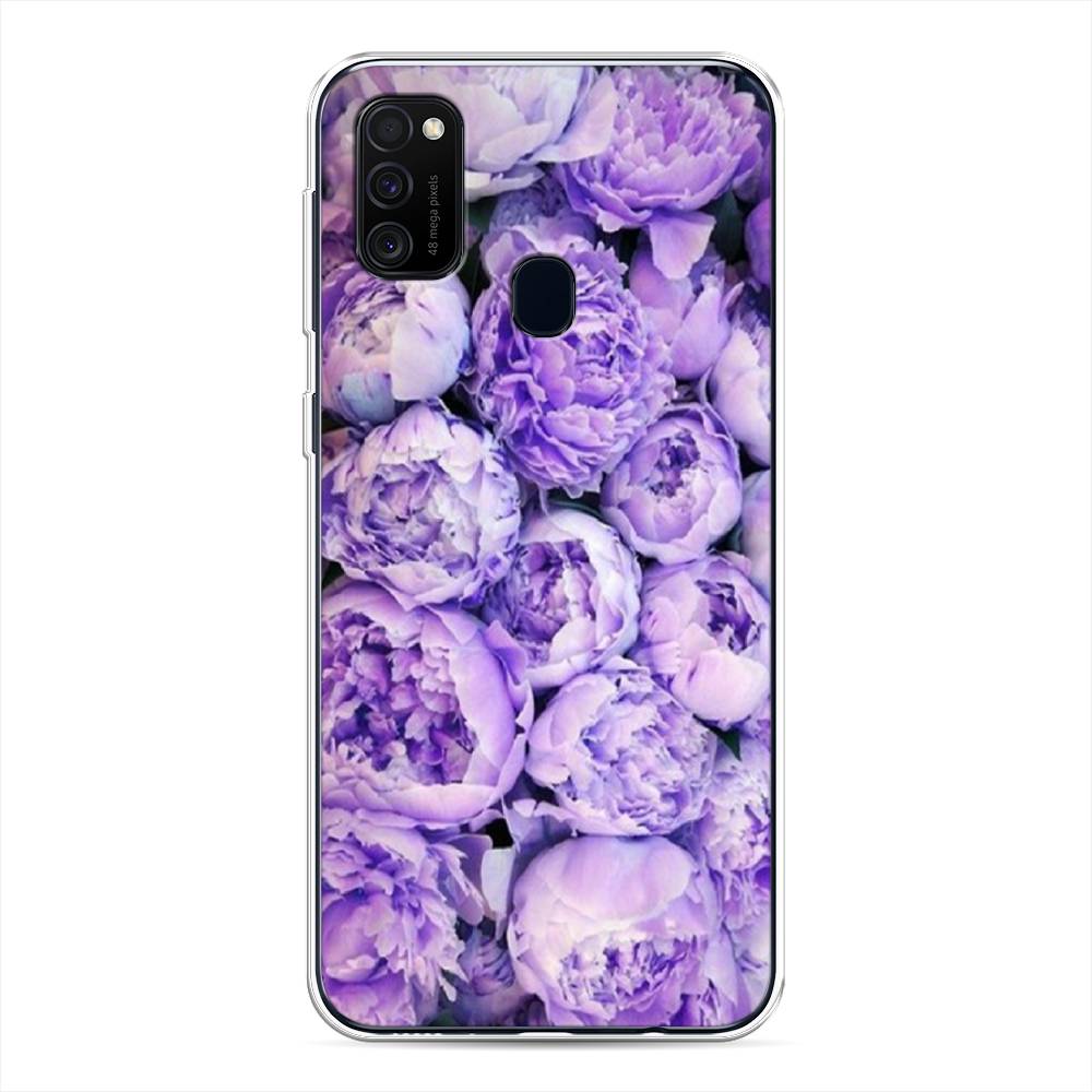 

Чехол Awog на Samsung Galaxy M21/M30s "Пионы сиреневые", Разноцветный, 29750-8