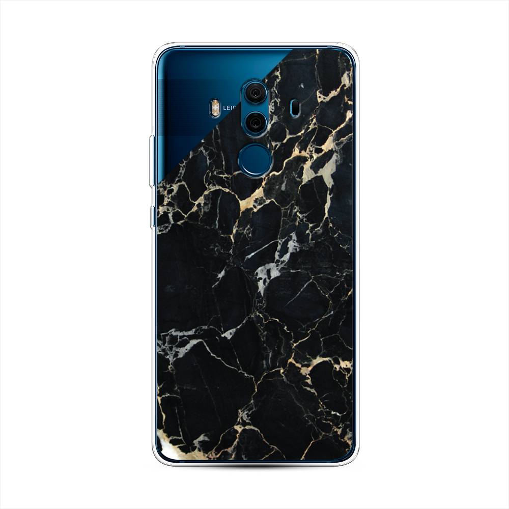 

Чехол Awog на Huawei Mate 10 Pro "Черный мрамор уголок", Разноцветный, 63450-3