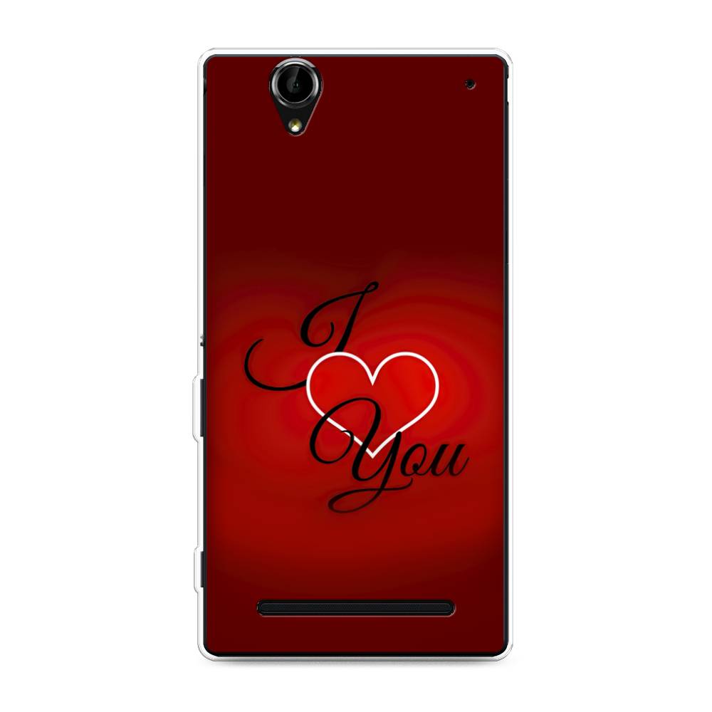 

Чехол Awog на Sony Xperia T2 Ultra "I love you 3", Разноцветный, 50950-6