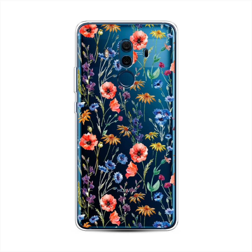 

Чехол Awog "Маки и васильки фон" для Huawei Mate 10 Pro, 63450-8