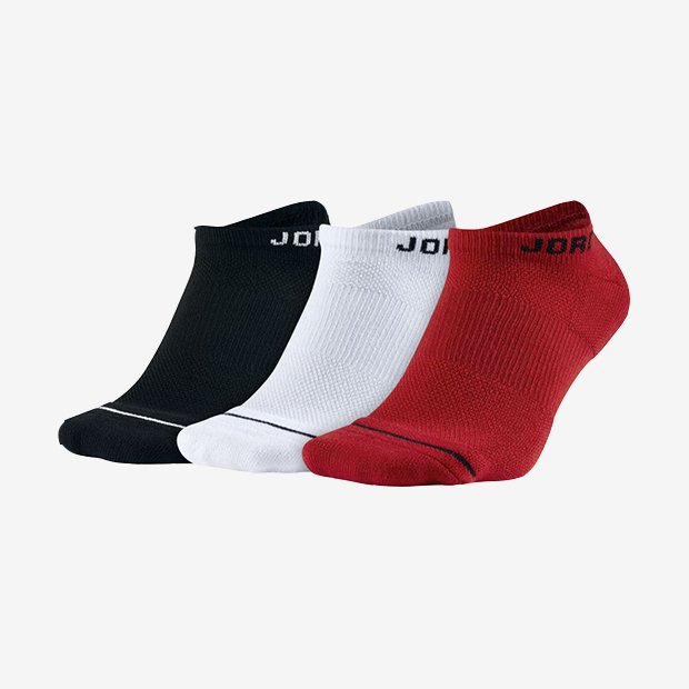 Носки Nike Jumpman No-Show 3Ppk унисекс, размер M, SX5546-011