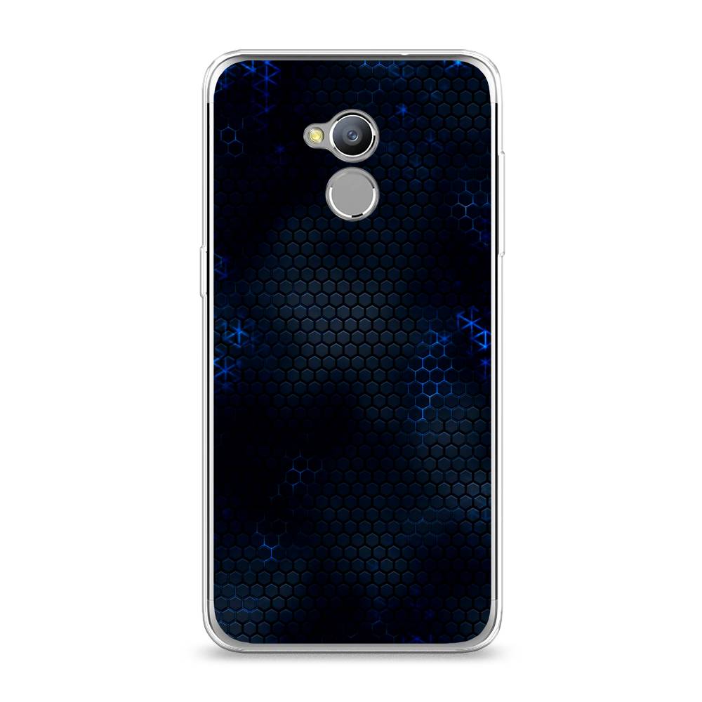 

Чехол Awog на ZTE Blade V7 Lite / ЗТЕ Блэйд V7 Lite "Фон соты синие", 130450-3