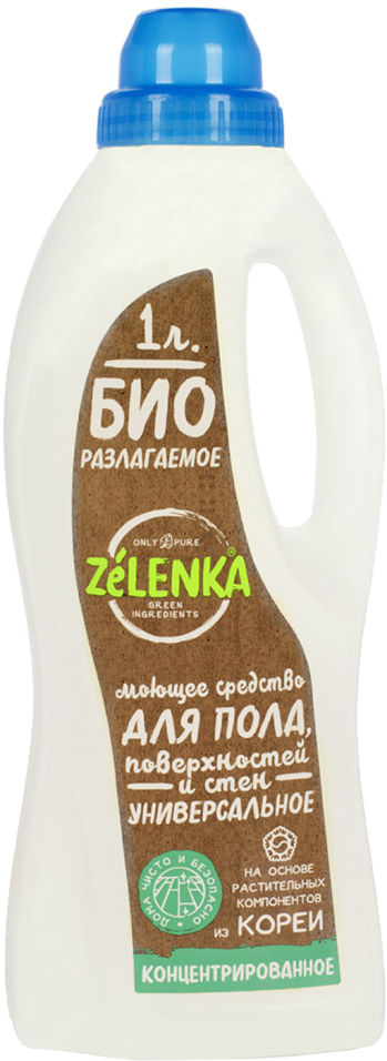 

Чистящее средство Zelenka Для пола и стен 1л